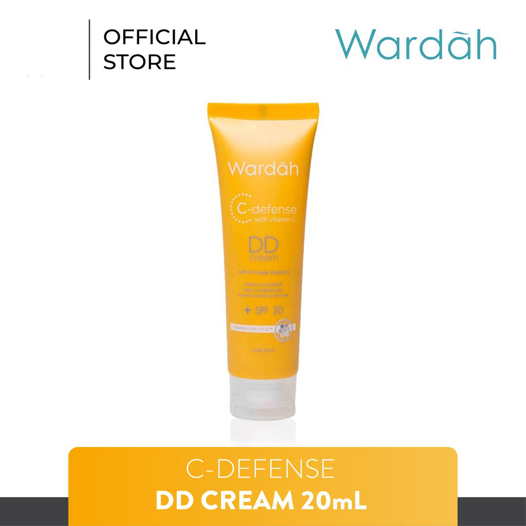 Wardah C-Defense DD Cream 20ml / SPF 30 | Pelembab Wardah/Foundation/Light Natural