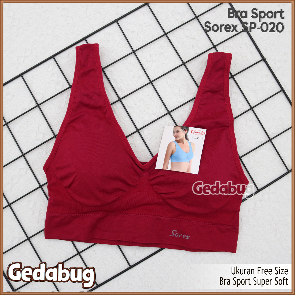 Bra Sport Sorex SP 020 Tali Lebar | Miniset wanita dewasa Bahan lembut cocok di pakai untuk Olahraga | Gedabug