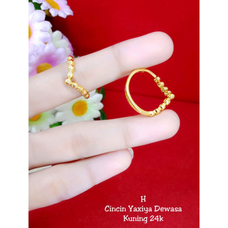 cincin fuji bola lapis emas 24k