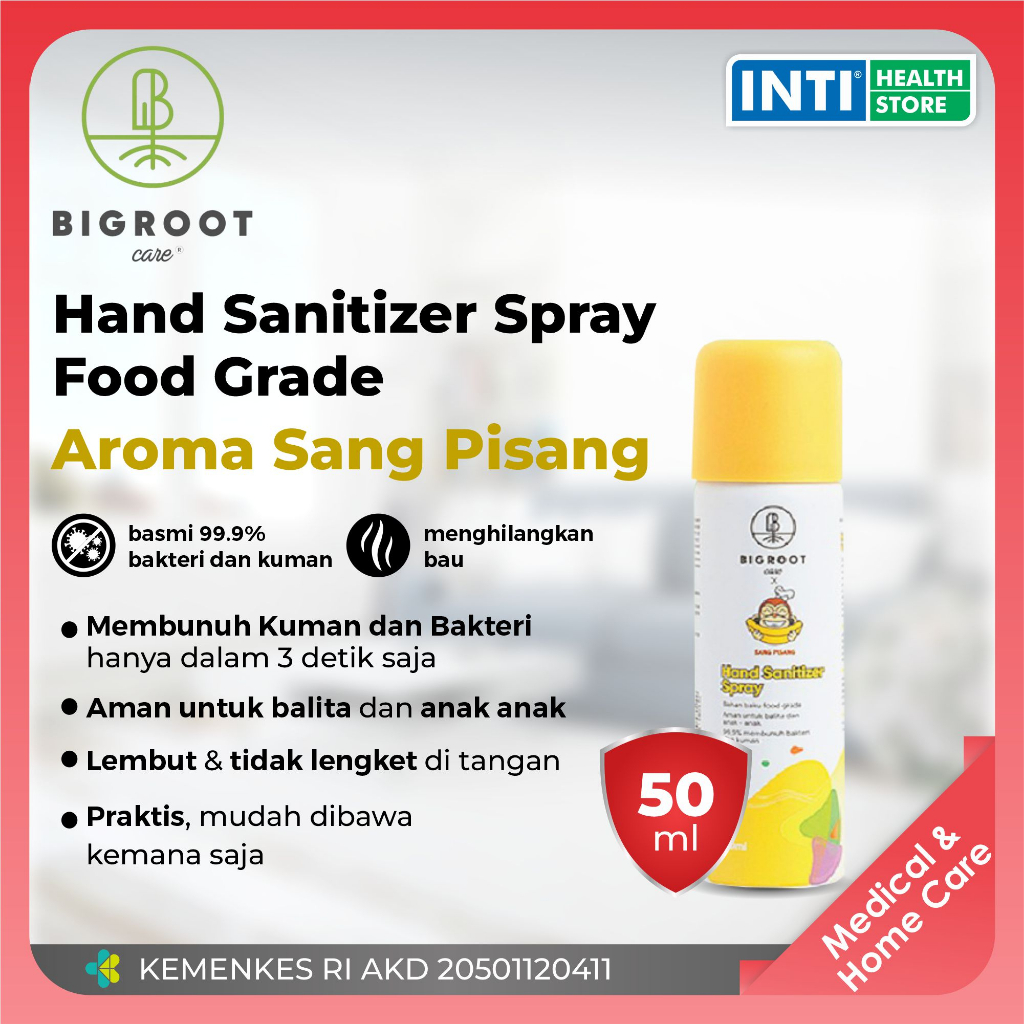 Bigroot Care | Hand Sanitizer Spray Foodgrade 50ml Bigroot Care - SANG PISANG