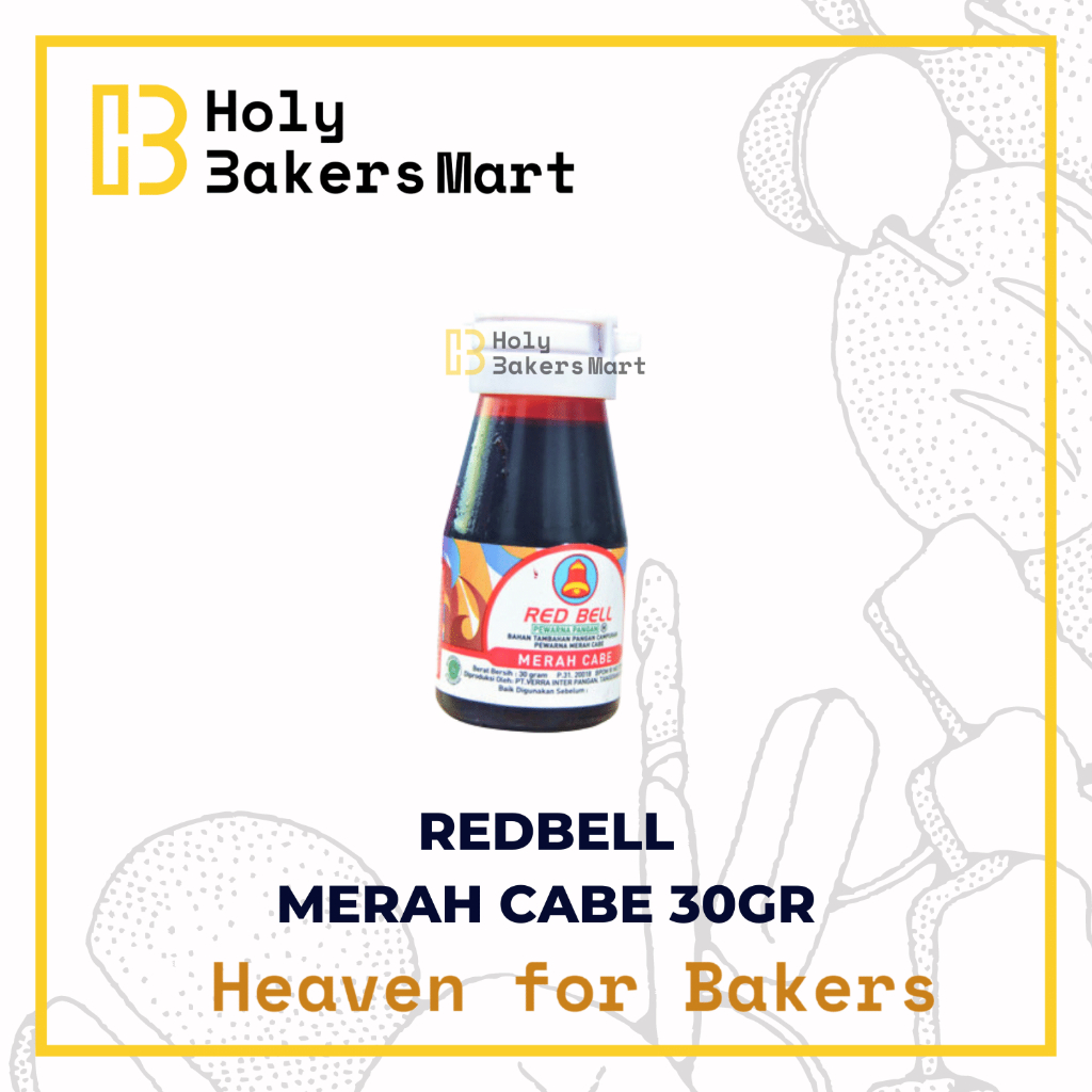 

RED BELL PEWARNA MAKANAN MERAH CABE 30ML / REDBELL