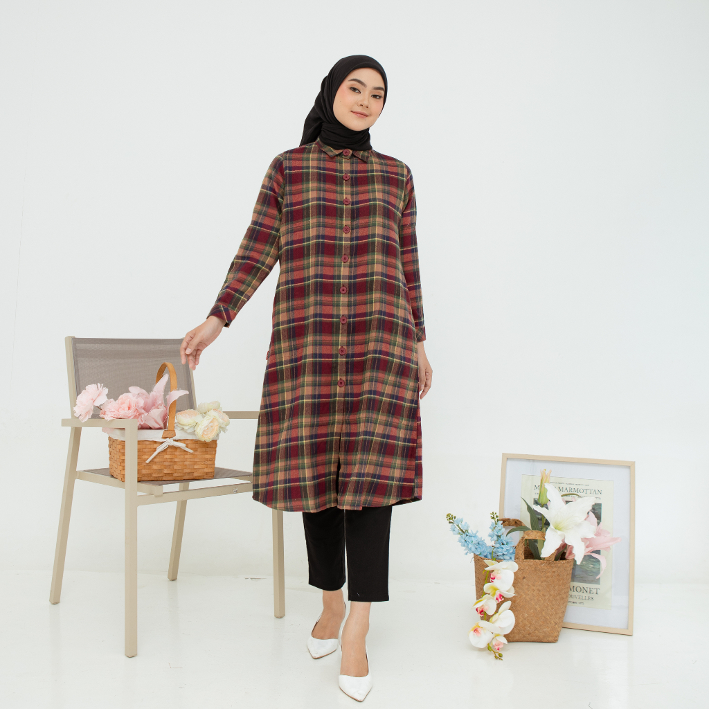 RILLEY - Tunik Adeline | Pakaian Wanita Muslim Atasan Tunik