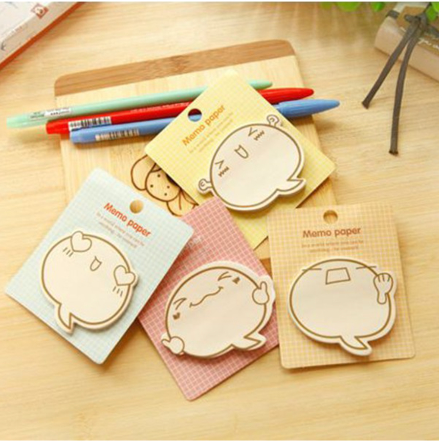 【GOGOMART】Sticky Notes Emoji Kertas Memo Memopad Emoticon Lucu