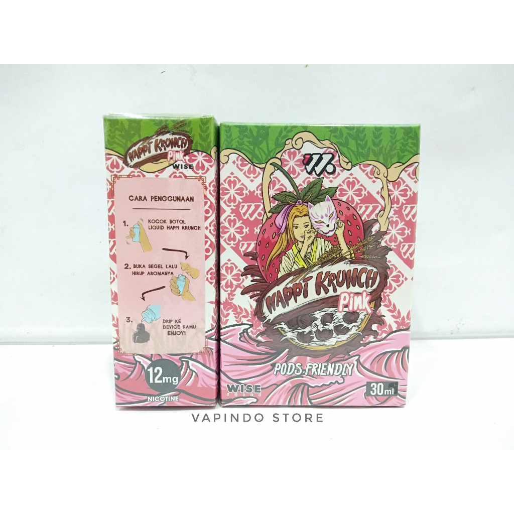 PODS FRIENDLY HAPPI KRUNCH PINK V3 SALT 30ML 12MG BY WISE