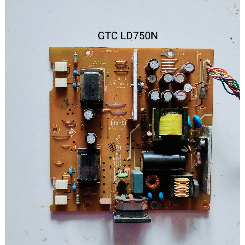 PSU LCD Monitor GTC LD750N Acer AL1717 AOC ADTV742VV1P H177 H197 G197 Mesin Power Supply 715G1823-3