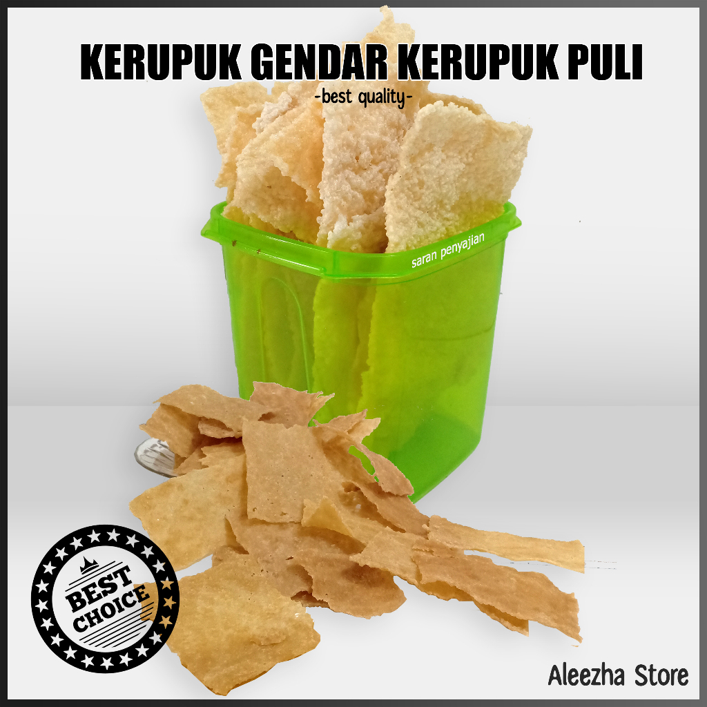 

KERUPUK GENDAR KERUPUK PULI RASA BAWANG 500 gram