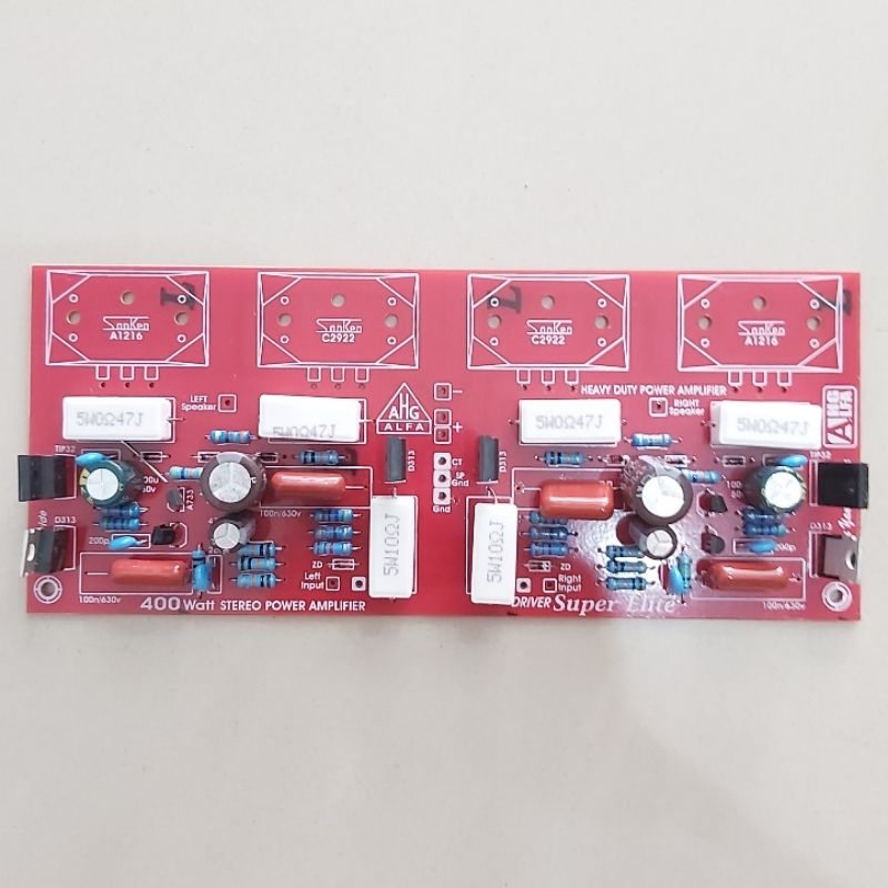(BISA COD) Kit Driver Power Sanken 400 Watt SUPER ELITE Stereo Safari by AHG