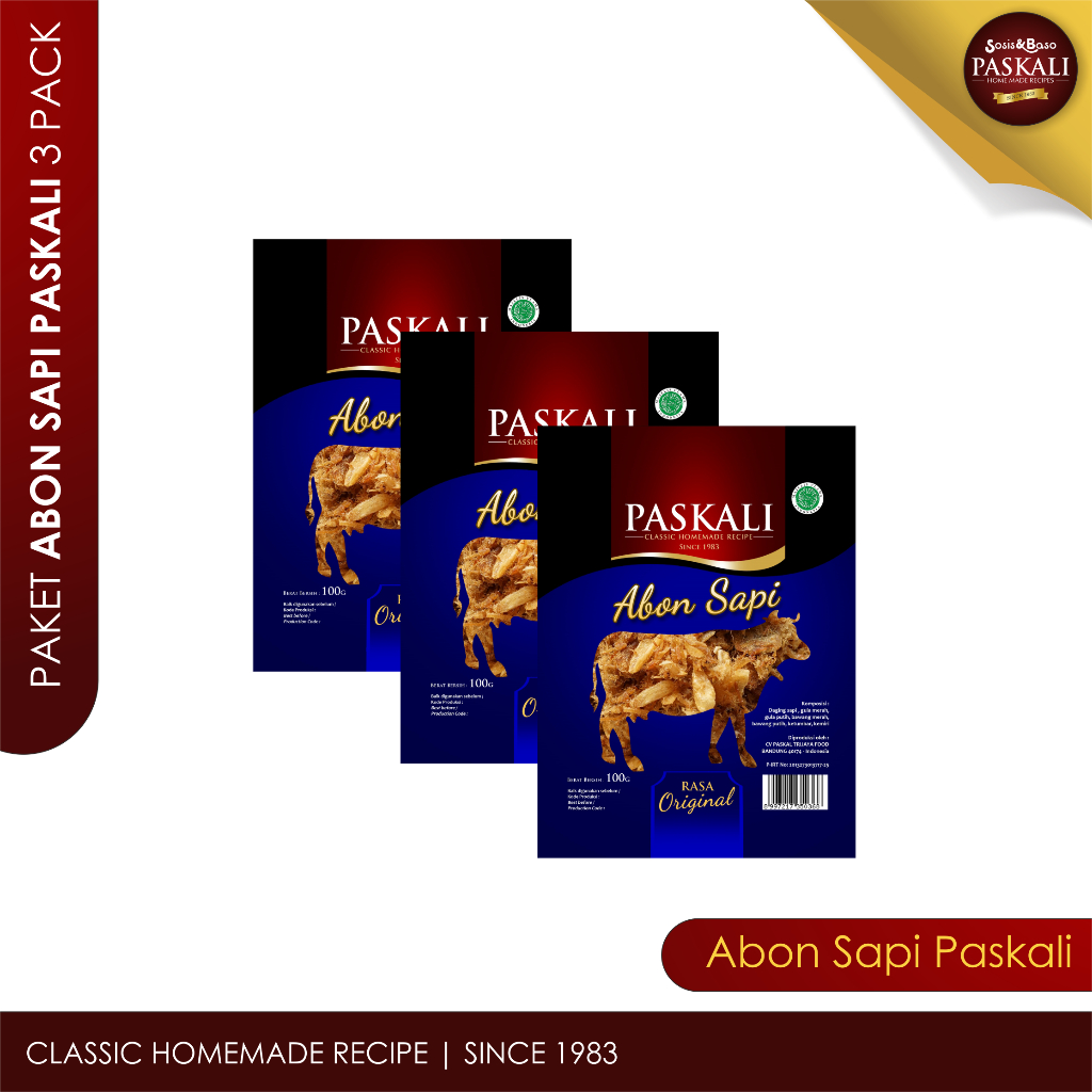 Paskali Bundle - 3 Abon Sapi 100 gram