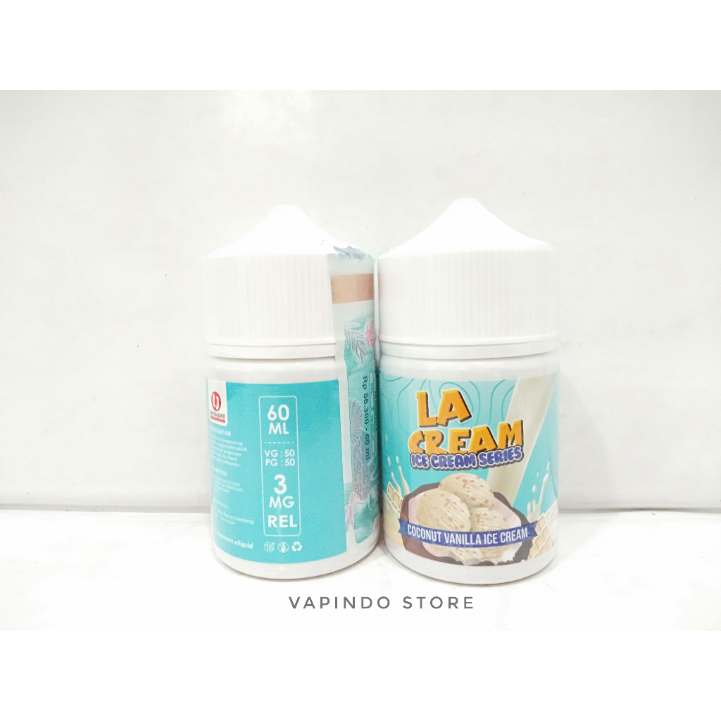 LA CREAM ICE CREAM COCONUT VANILLA 60ML 3MG BY LEVICA JUICE