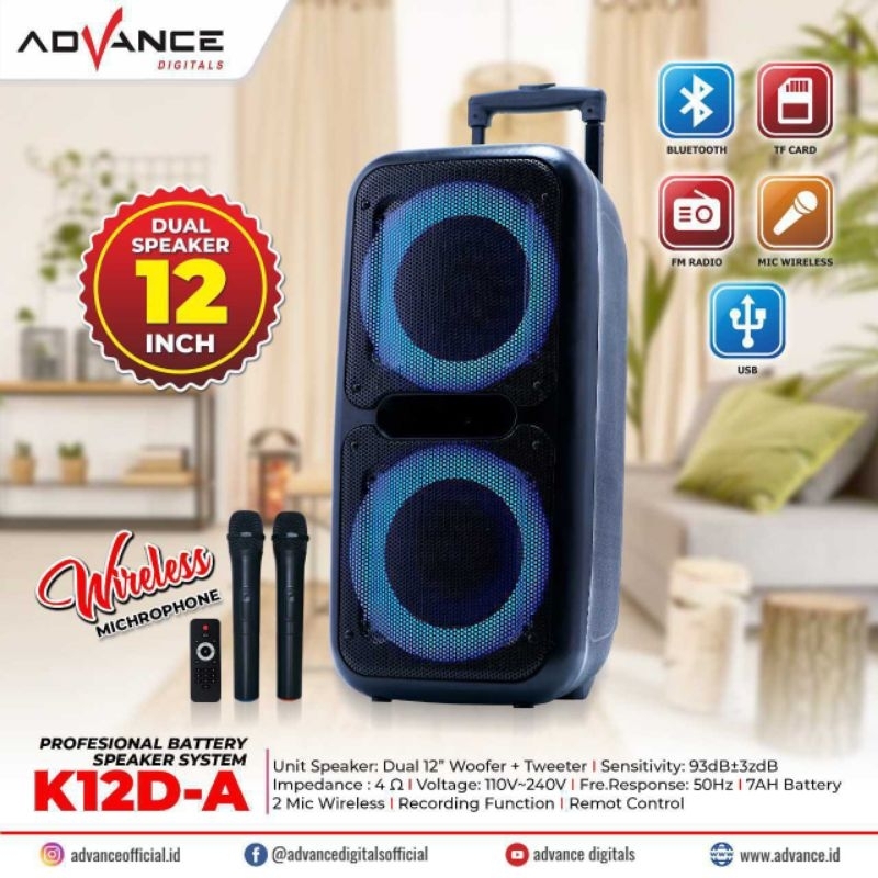 SPEAKER PORTABLE ADVANCE K-12D-A