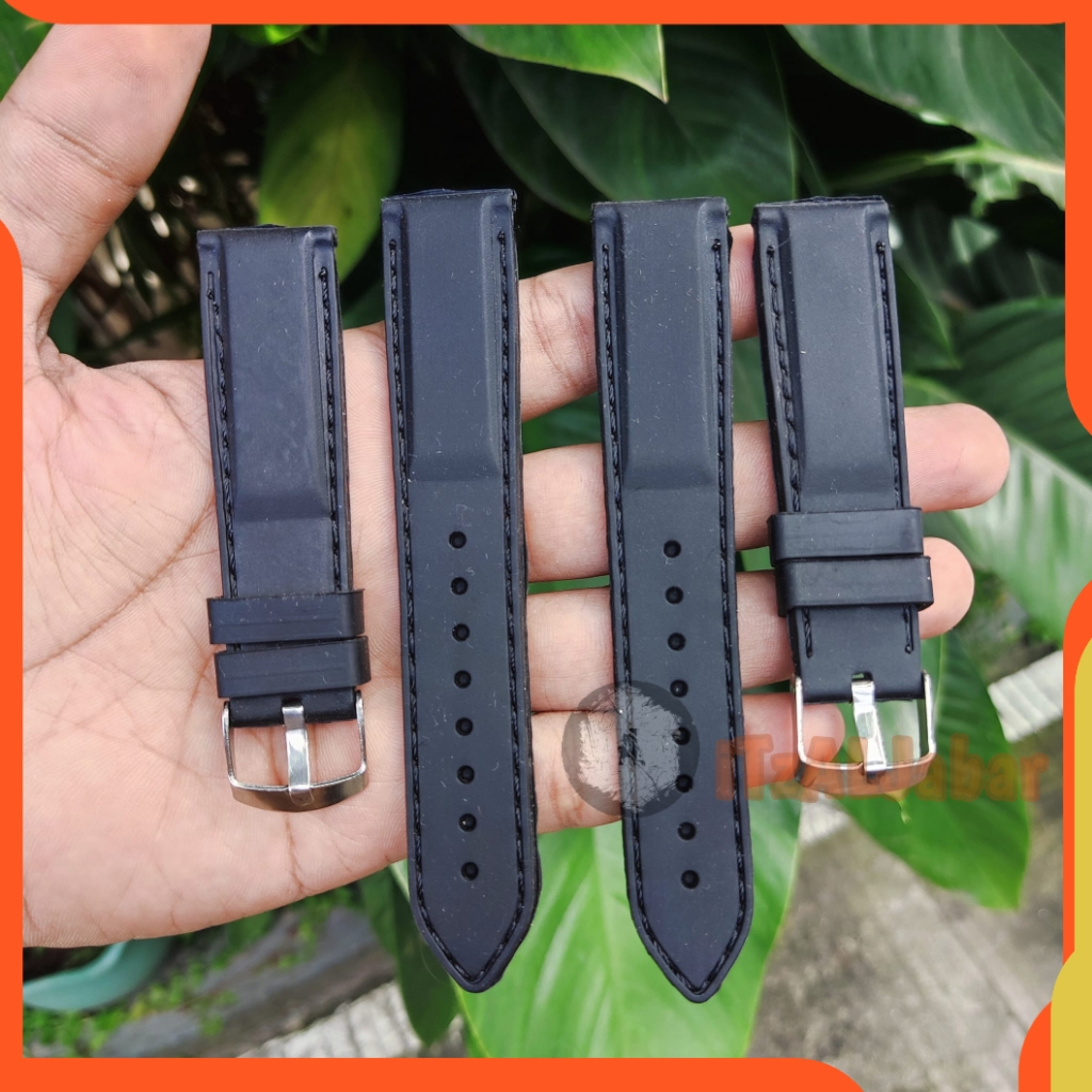 Tali jam Karet 20mm 22mm 24mm Strap tali jam tangan Karet WH213