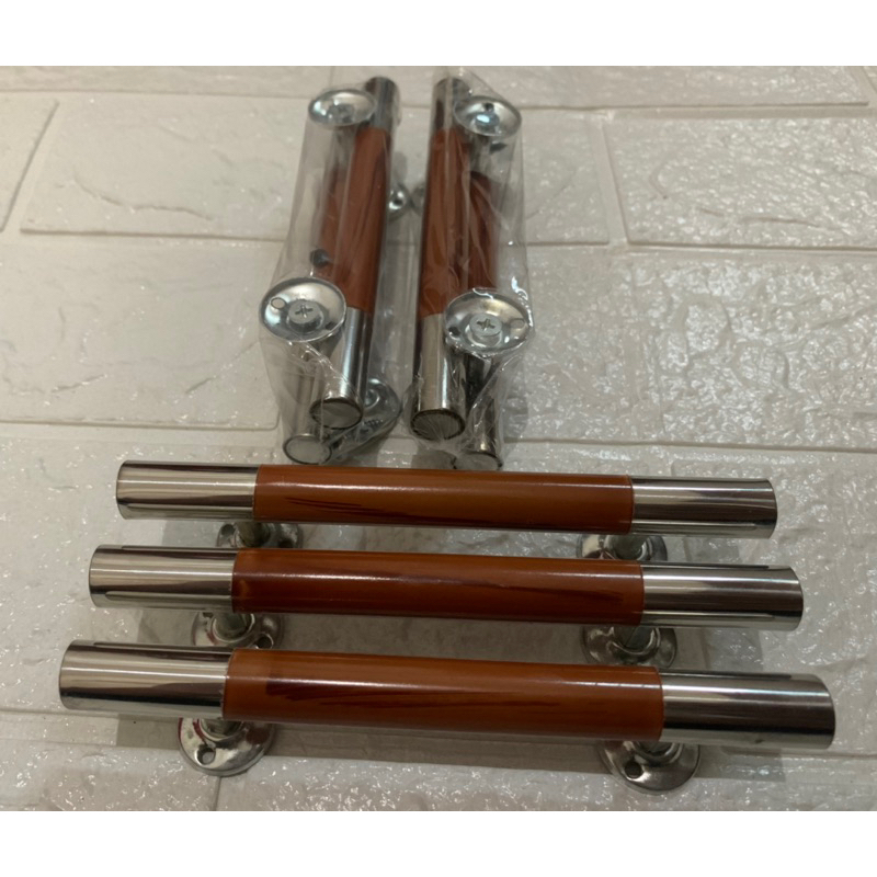 Tarikan Laci Antik / Tarikan Pintu Lemari / Pegangan Pintu / Handle Laci / Handle Coklat Motif Kayu