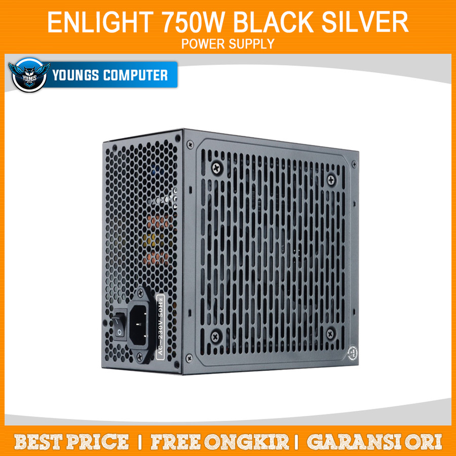 PSU ENLIGHT 750W BLACK SILVER 80+ BRONZE MODULAR | En-750 Master L1