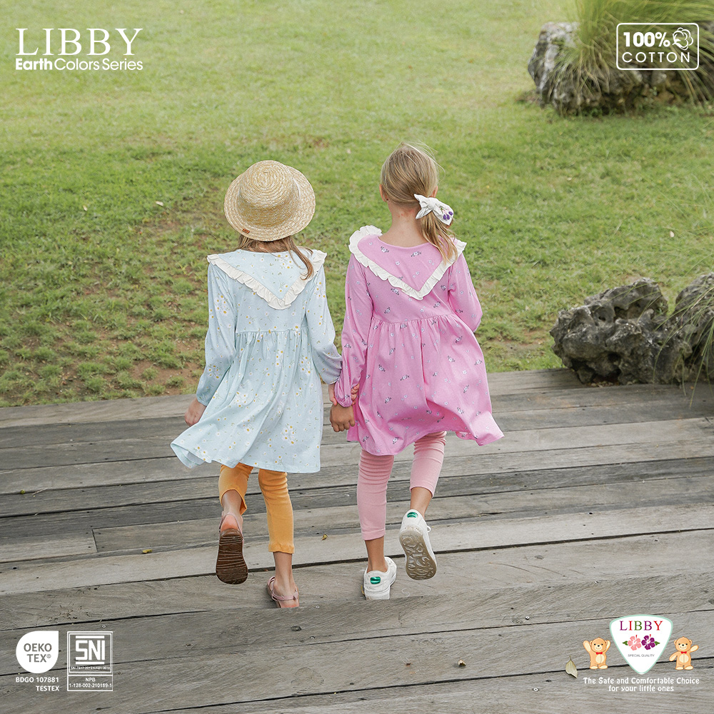 LIBBY Earth Anna Dress Anak Perempuan 6 Bulan - 8 Tahun (1 pcs/pack)