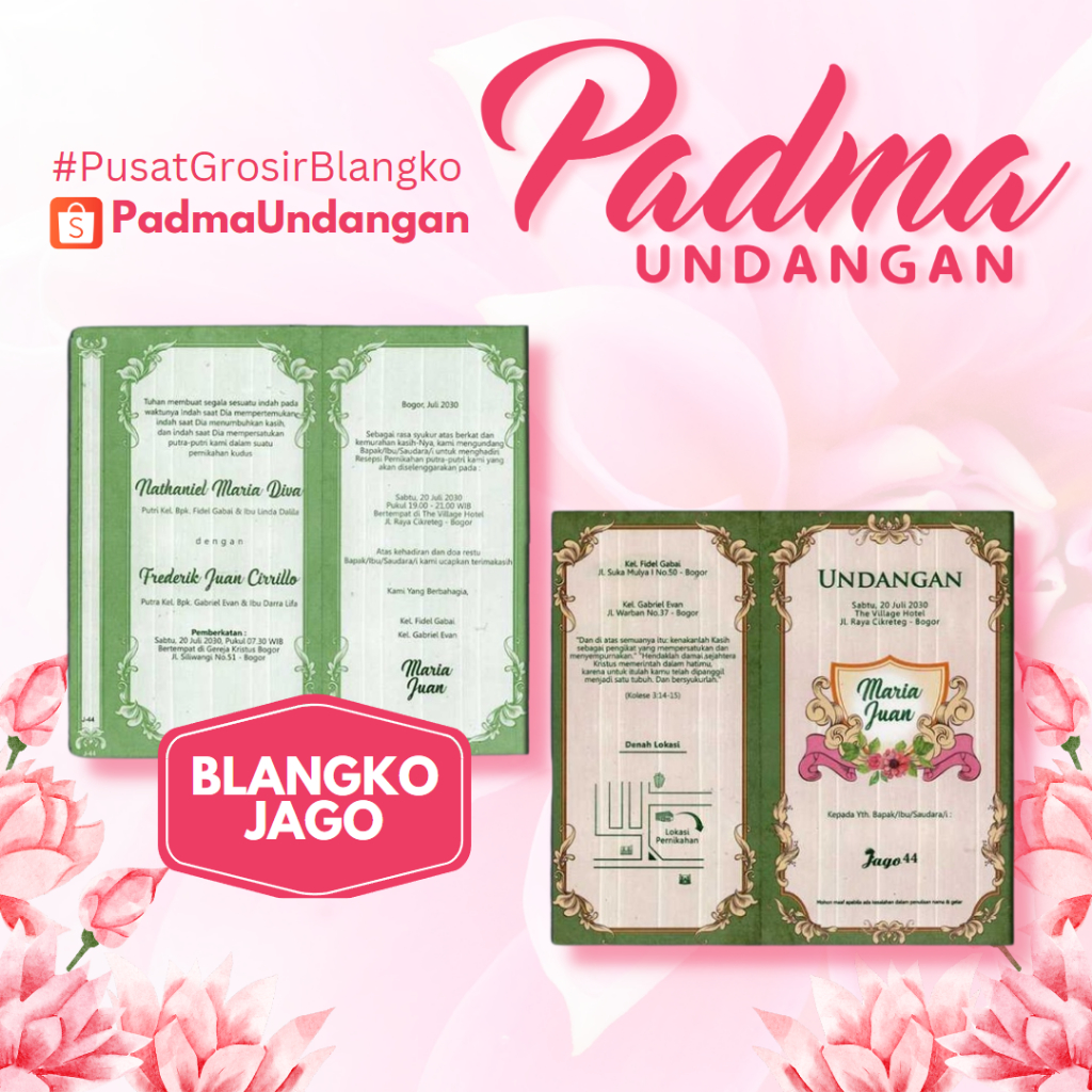 Blangko Undangan Jago 44 | PadmaUndangan