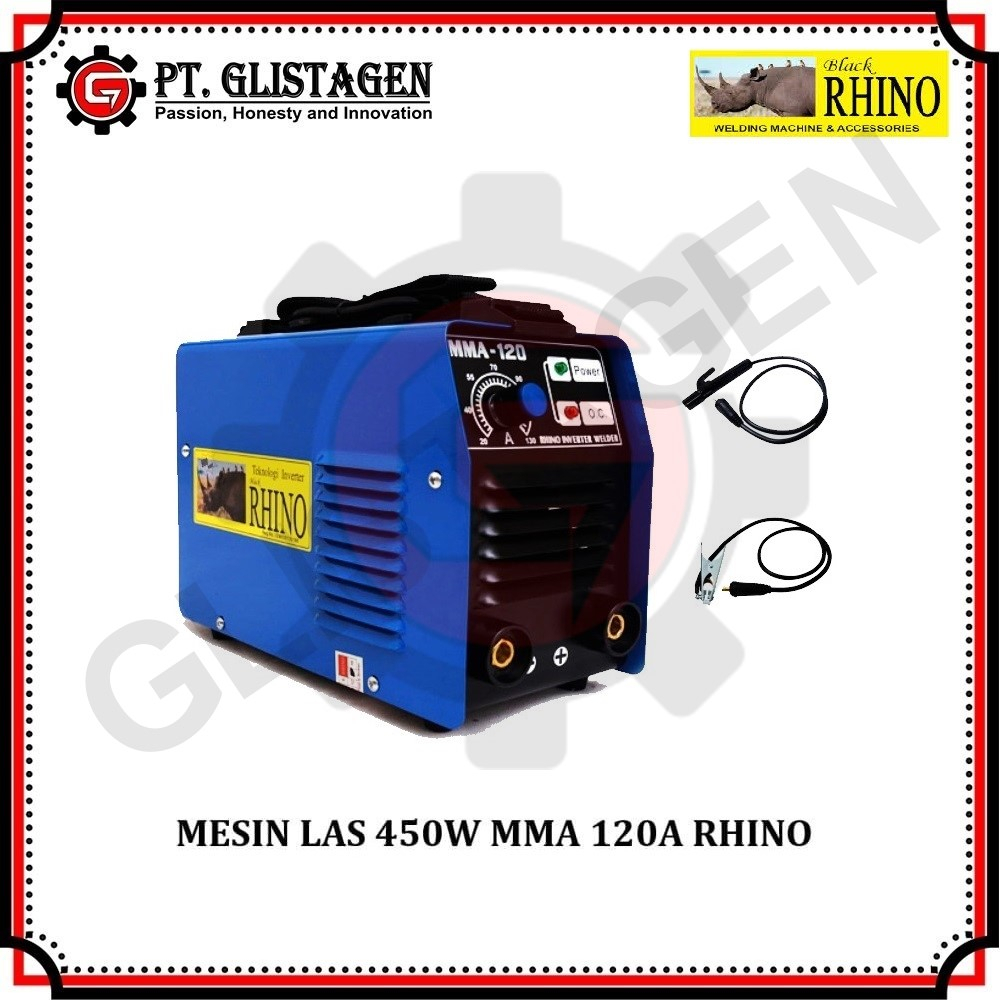 RHINO MMA120 450w 900w Mesin Las Travo Las Trafo Las Listrik Inverter MMA120 450w ++ 900w