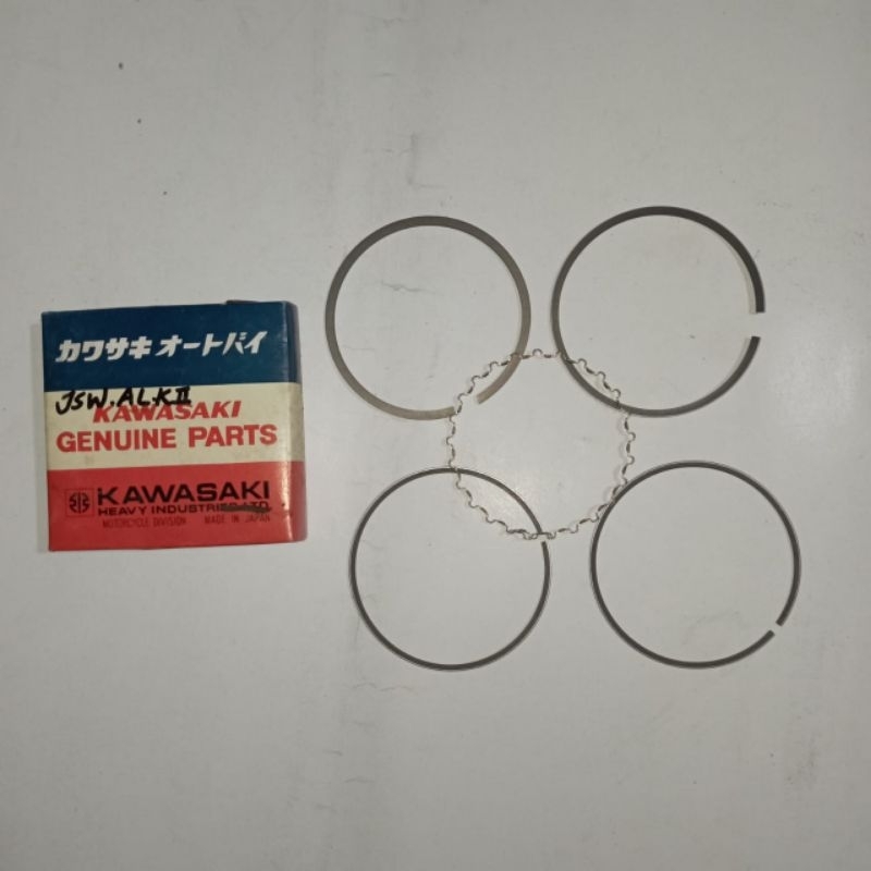 ring set piston ring seker seher Kawasaki Binter Joy oversize 0.50 NOS KGP original kode part 13025 