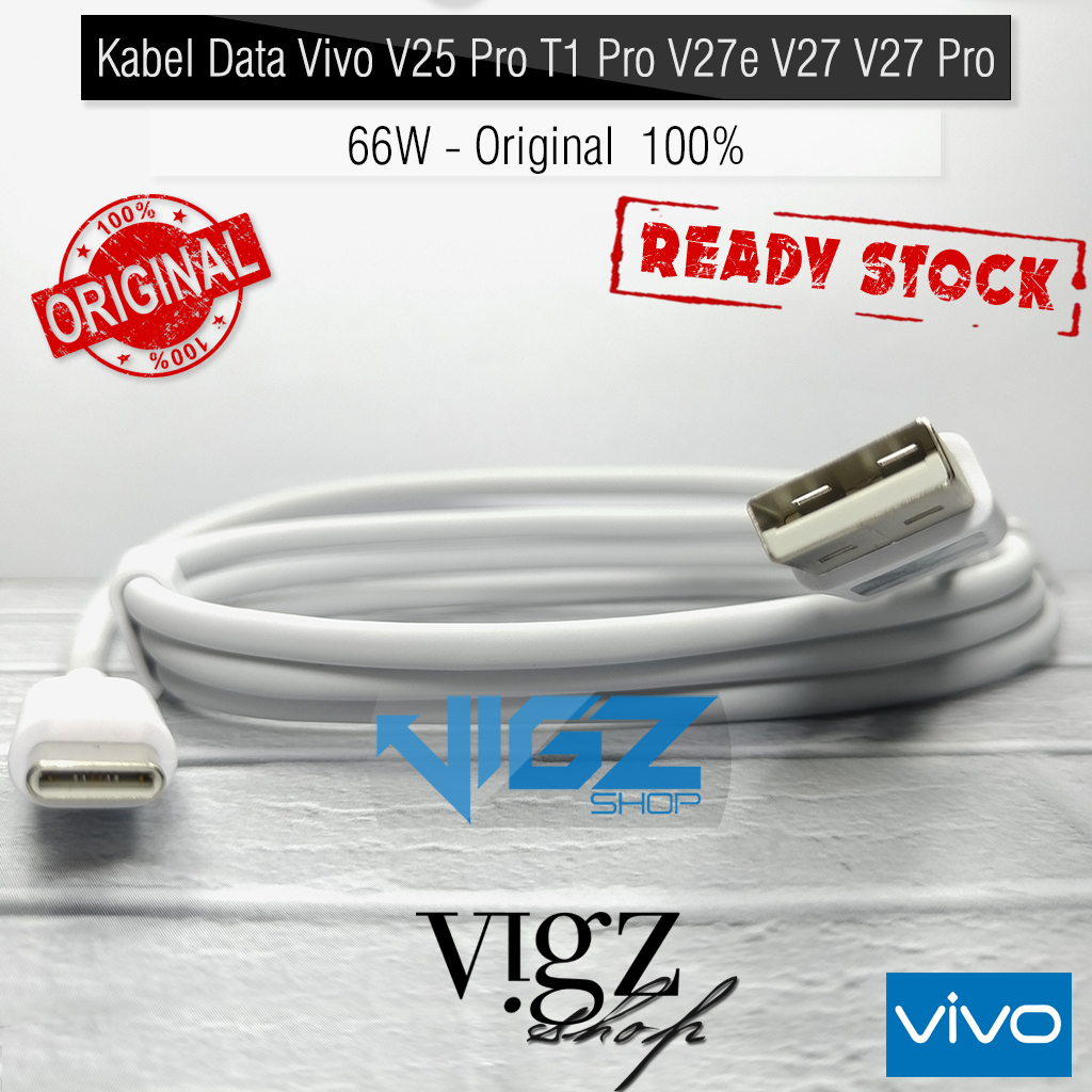 Kabel Data Vivo V25 Pro T1 Pro V27e V27 V27 Pro 66W 100%