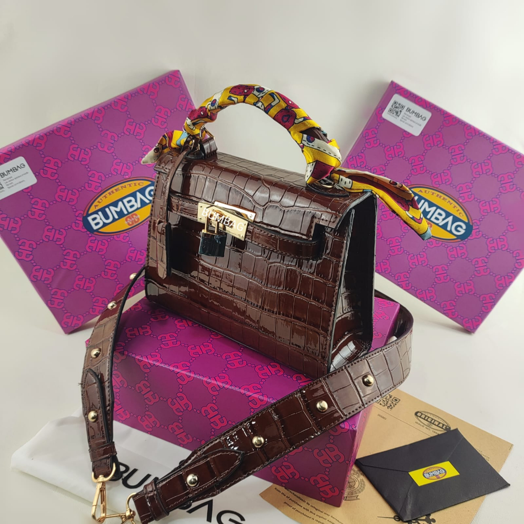 BUMBAG TAS Sophie Kelie Bag (FREEBOX) - Tas Wanita Lily | Shoulder Bag | Hand Bag Wanita - Rivana Sling Bag / Tas Wanita Selempang - Tas Selempang Wanita Import Bag Wanita Hand Bag Wanita Silin Bag Jinjing Tenteng Croco 191573