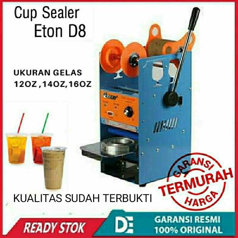 CUP SEALER MANUAL ALAT PRESS GELAS PLASTIK ETON ET-D1 12-22 OZ