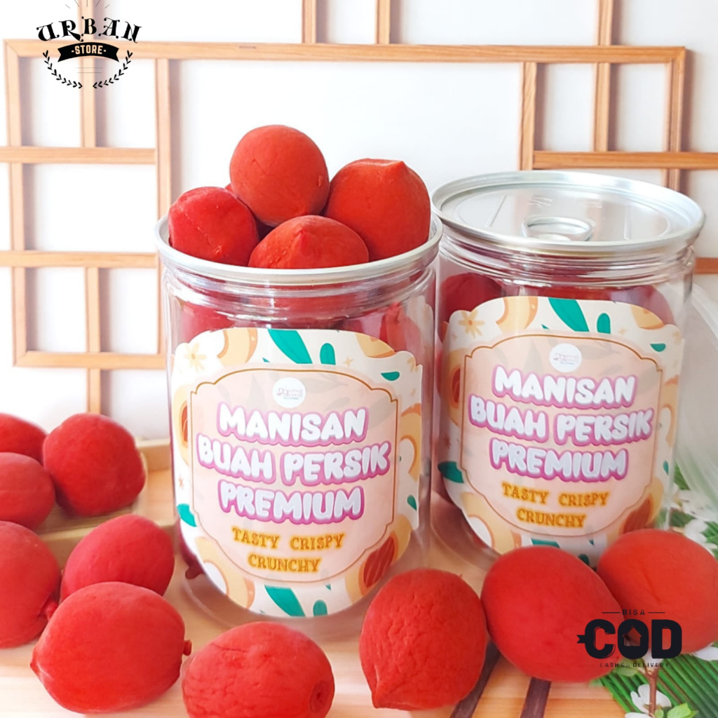 

Can - Manisan Buah Persik Merah Impor Red Crunchy Peach Kualitas Premium