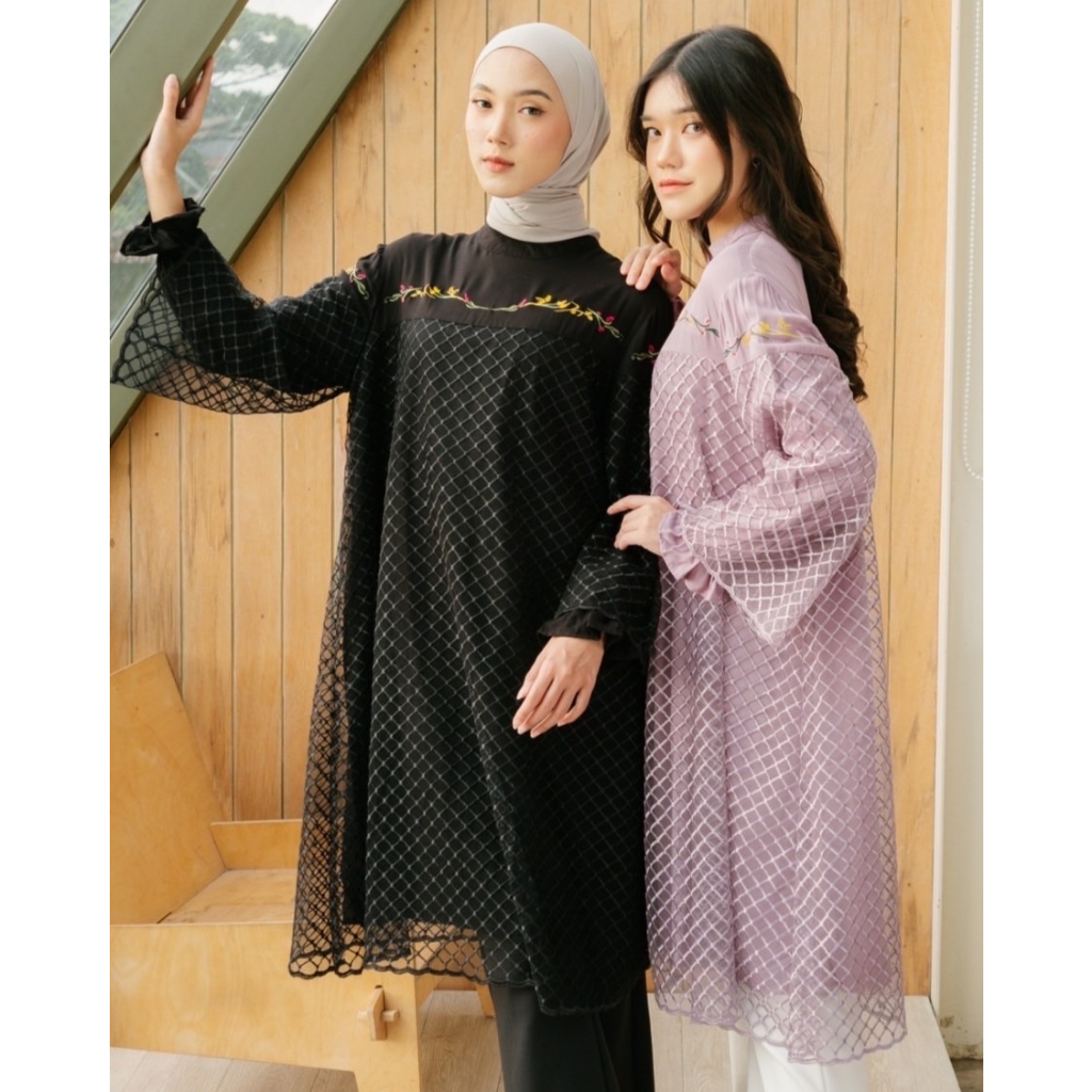 Myrubylicious OMEDIA TUNIC | TUNIC | TUNIC WANITA | TUNIC LENGAN PANJANG  | TUNIC RAYON | TUNIC BROCADE