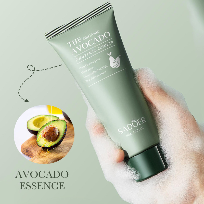 Avocadoessence Low PH Cleanser Facial Wash Gentle Cleanser For Sensitive Skin 100ml Avocado Face Wash