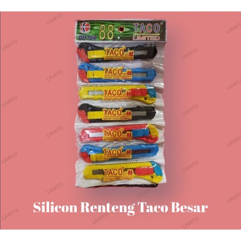 

Cutter Silet Renteng Taco Besar 1 Renteng Isi 6 Pcs