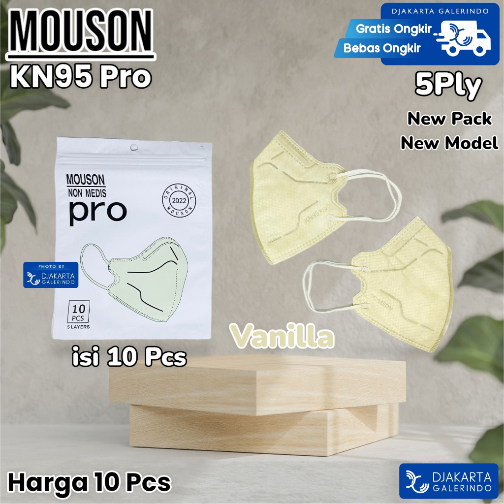 Masker Mouson KN95 Pro 5Ply Original isi 10Pcs