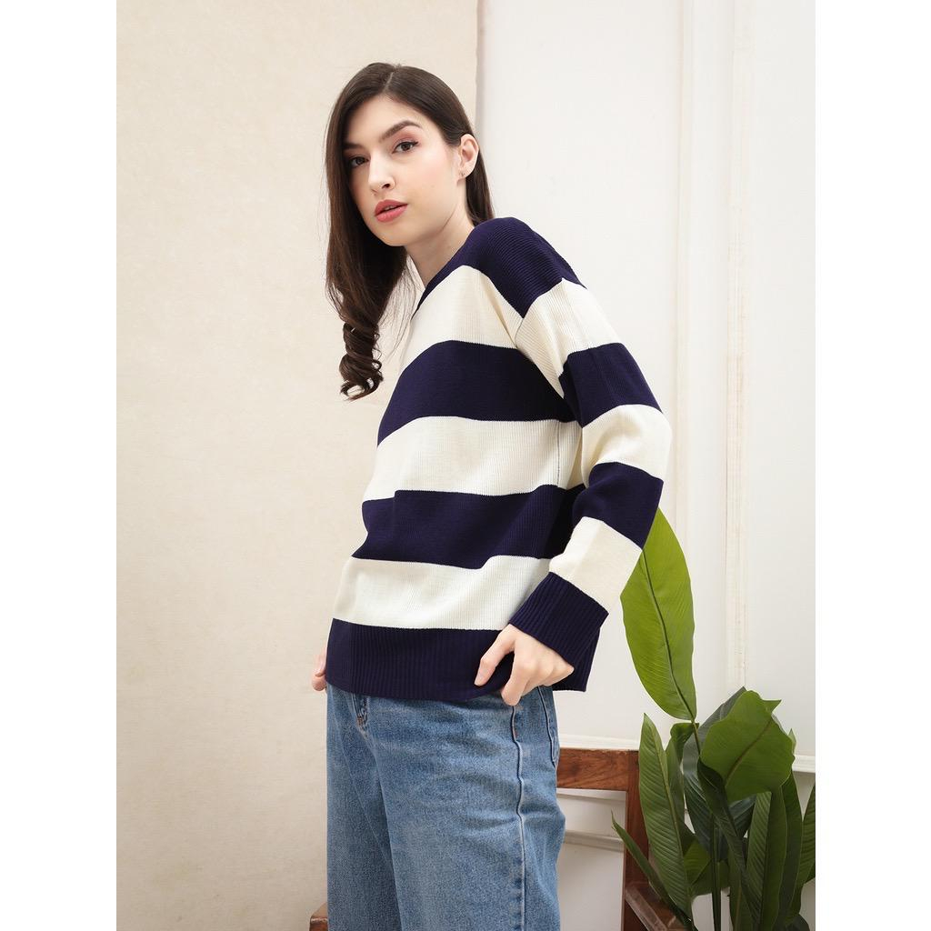 LESKA Eira Sweater Rajut Oversize Atasan Knitted Setrip