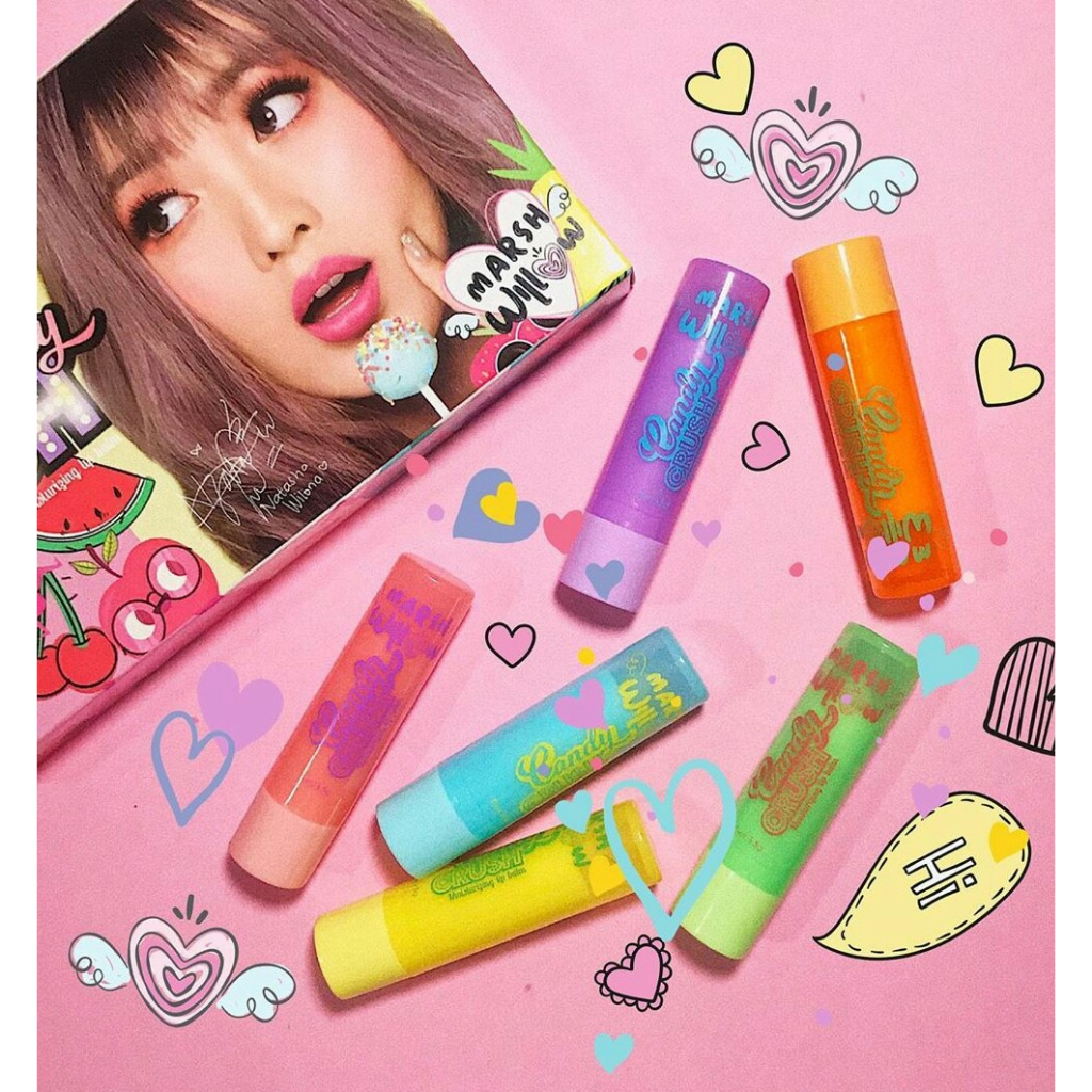 Marshwillow Candy Crush Moisturizing Lip Balm by Natasha Wilona | Pelembab Bibir_BPOM