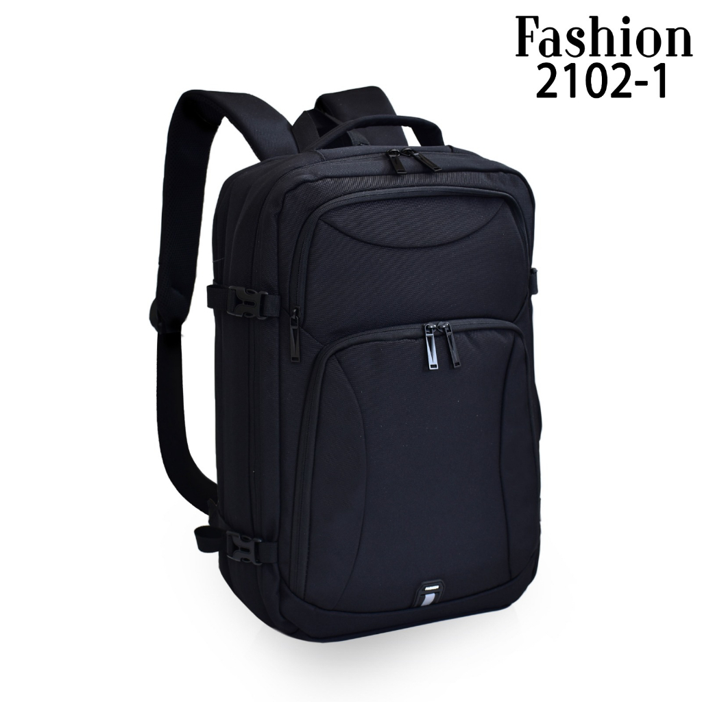 Tas Ransel Pria 2102-A (Bahan 1) Kanvas ( Waterproof Rough silk fabric )