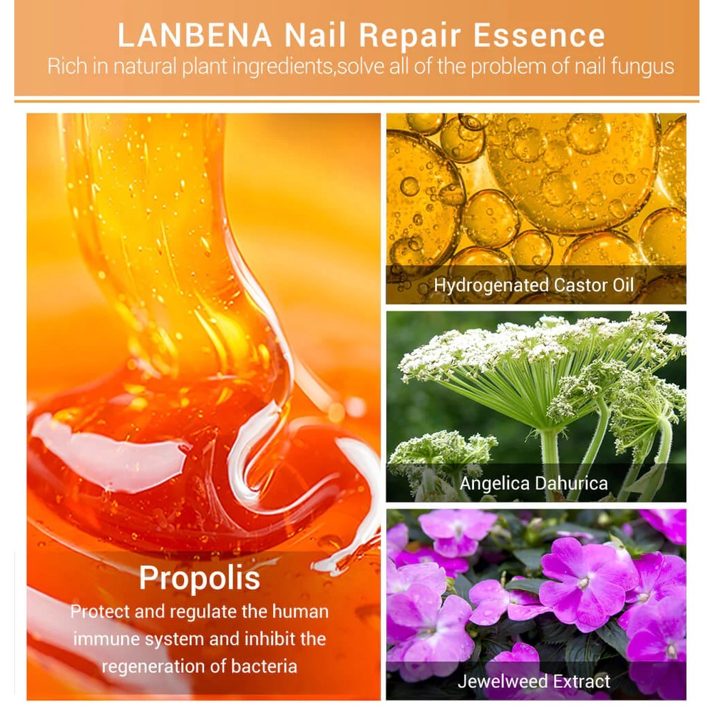 Lanbena Nail Repair Essence Original Serum Vitamin Perawatan Kuku Rusak Jamuran