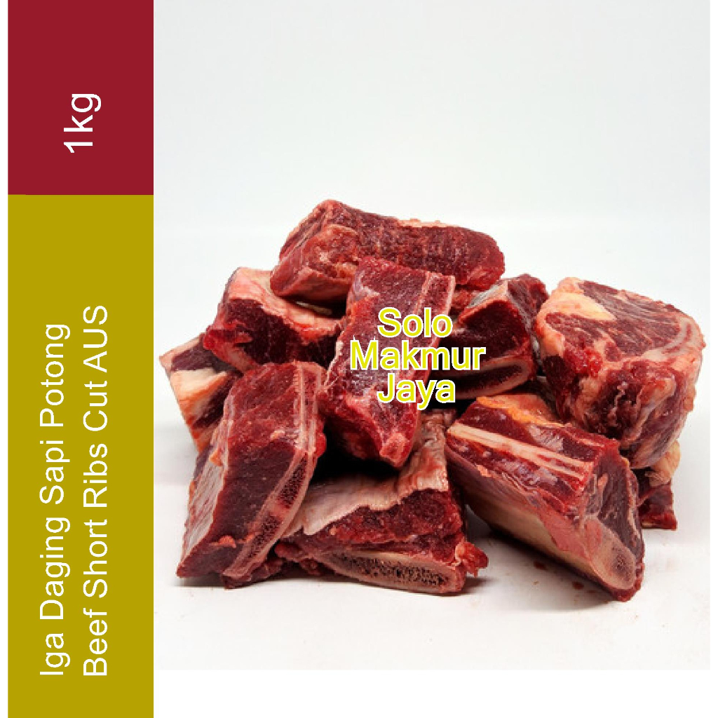 

Iga Sapi Potong Shortribs Sapi Potong - QUALITAS SUPER @1kg Australia Shortribs Cut
