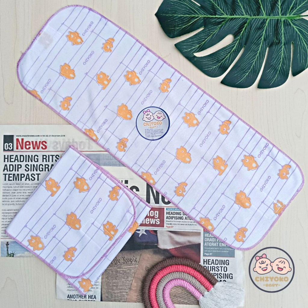 6 Pcs Gurita PEREKAT Bayi Baru Lahir Serian LILAC Chiyoko Baby