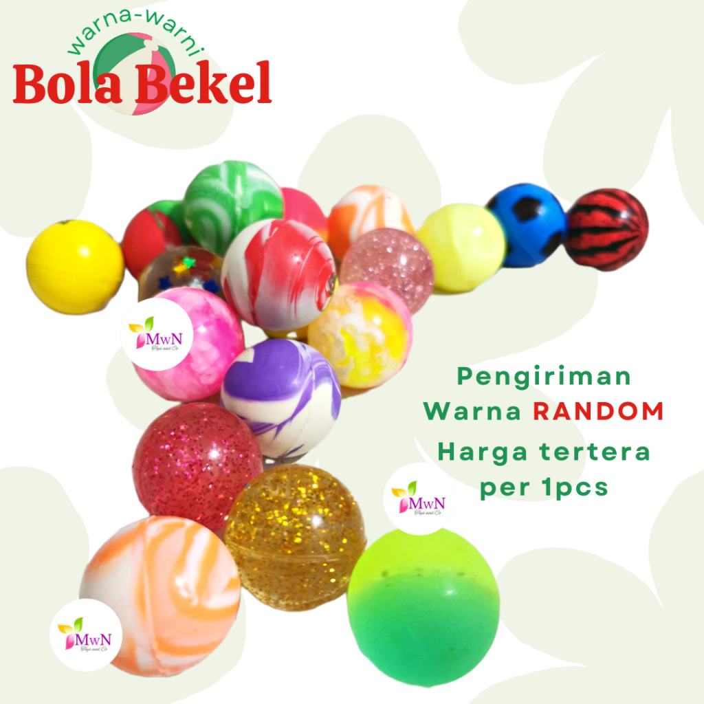 MWN Mainan Anak Bola Bekel diameter 2.3 cm