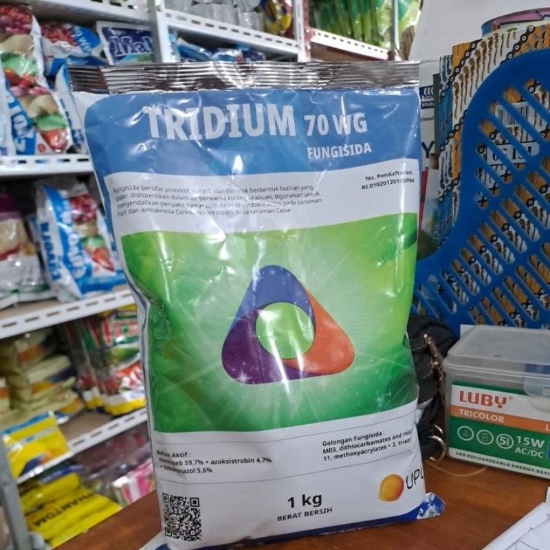 TRIDIUM 1KG fungisida kontak sistemik mancozeb+azoksistrobin+tebukonazol 70WG