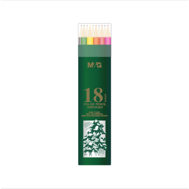 

Color Pencils M&G AWP34361 Pensil Warna 24 Warna dengan Hexagonal Tube