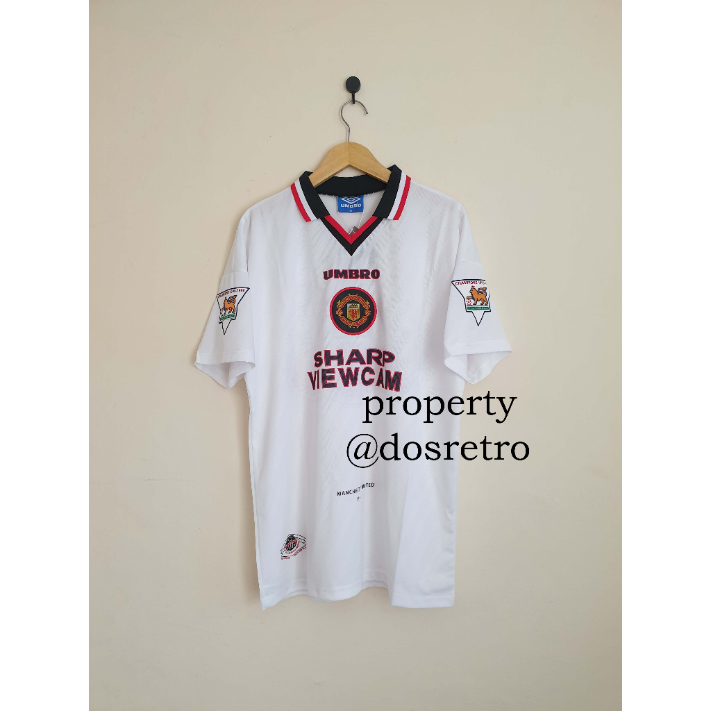 Jersey Retro Rare Manchester United Away 1996 1997 BECKHAM Langka