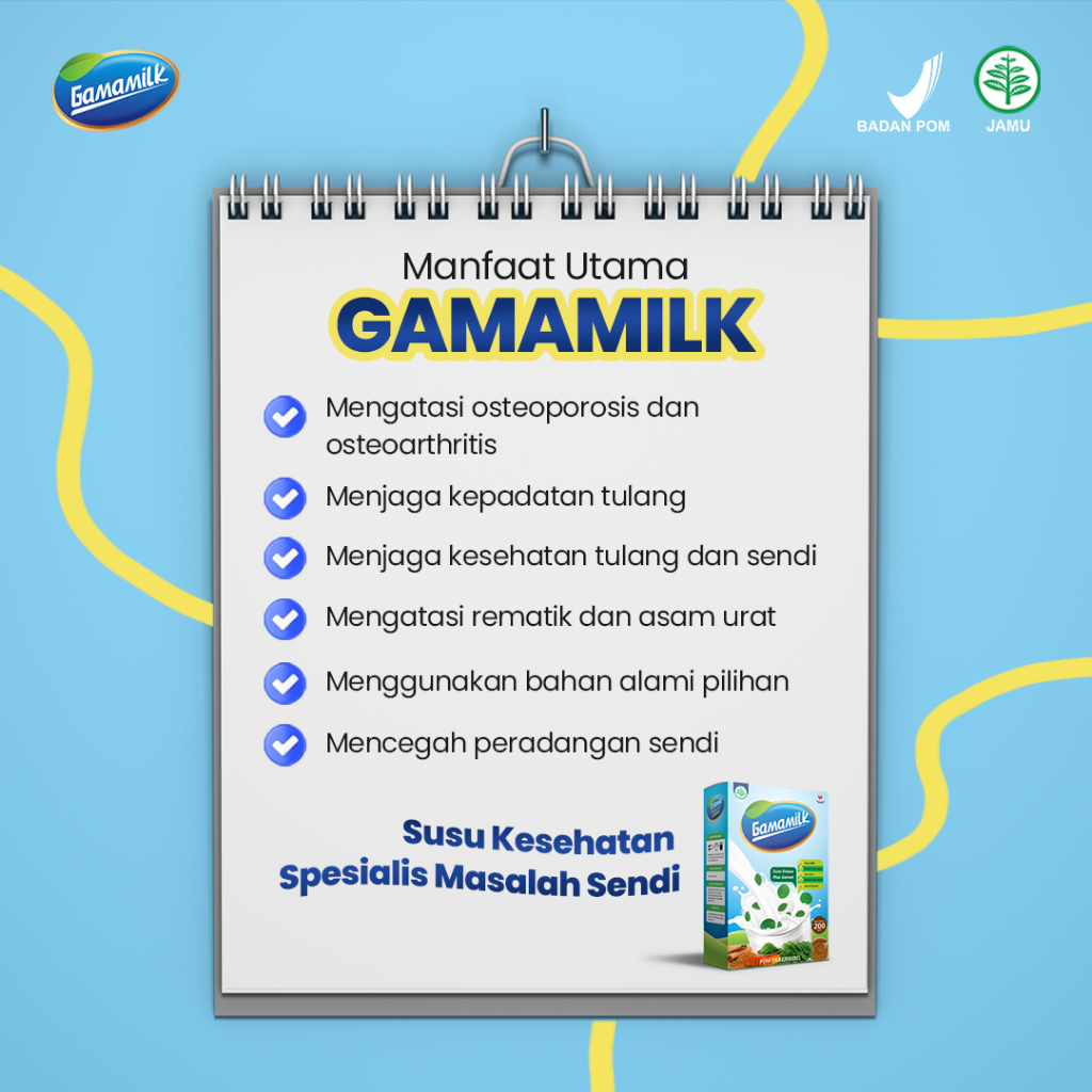 GAMAMILK SUSU ETAWA PREMIUM CEGAH OSTEOPHOROSIS DAN RADANG SENDI