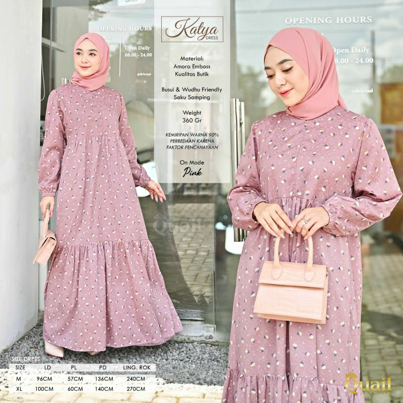 Katya dress ori Quail