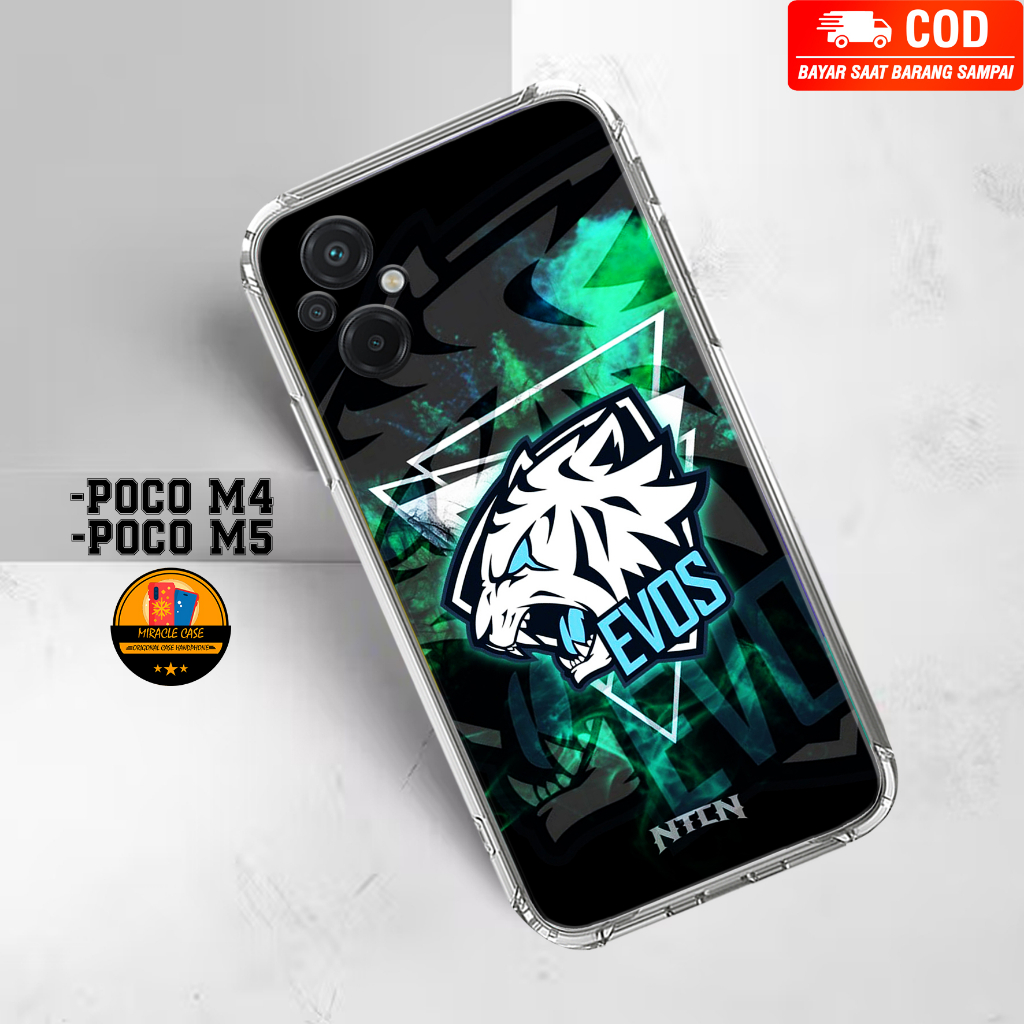Case POCO M4 / POCO M5 - Casing POCO M4 / POCO M5 Terbaru 2023 MIRACLE CASE [ EVOS ] Silikon POCO M4