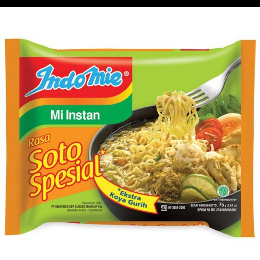 

indomie kuah mie instan rasa soto spesial indofood soto koya