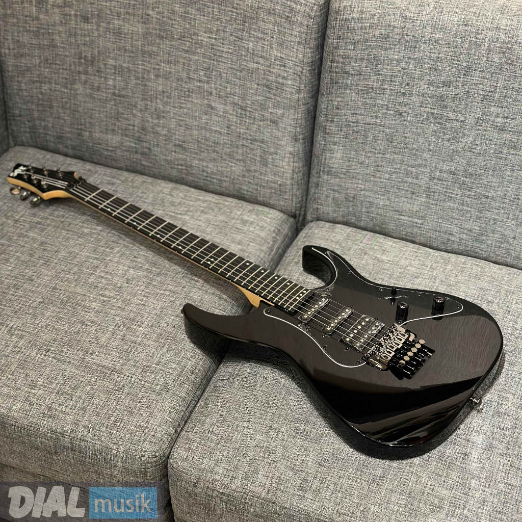 Schecter Banshee 6FR SGR BK Original -Gitar Elektrik Tremolo 6FR Black