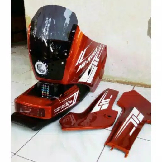 FAIRING NINJA R FAIRING SSR BODY NINJA LAMPU BELAKANG NINJA R BODY SSR ORANGE