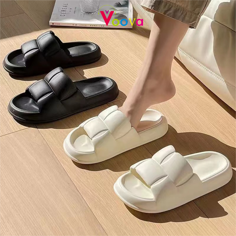 VOOVA Sandal Rumah Pria dan Wanita/ Sandal Tebal/Sandal Kamar Mandi/Sandal Anti Slip/Sandal Luar