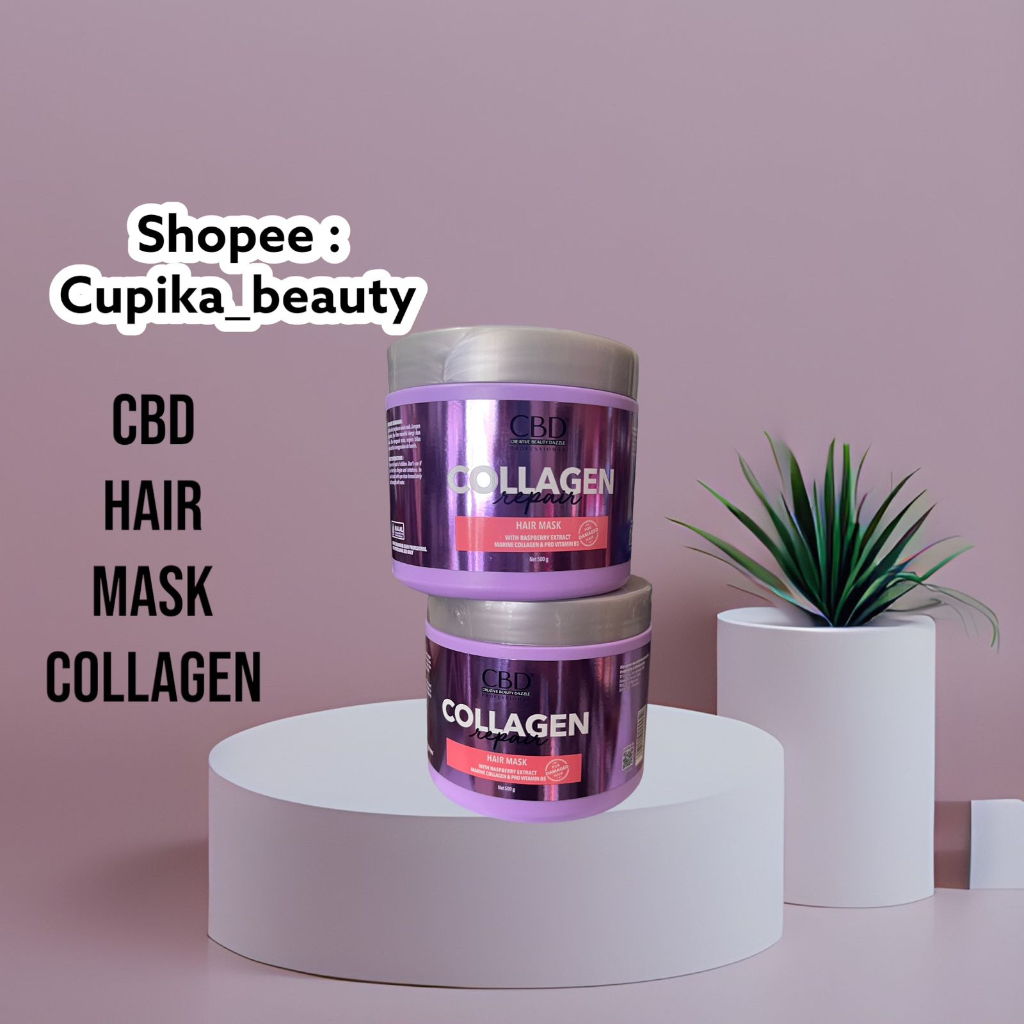 &lt;ab.x&gt; [500 gr collagen]  CBD Collagen Repair Hair Mask 500gr ..masker collagen cbd