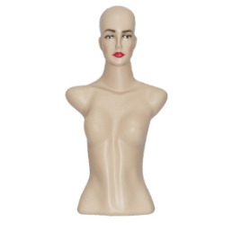 Patung manekin torso dewasa kepala botak