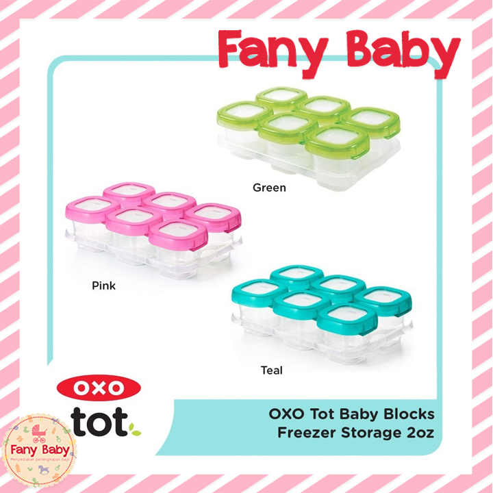 OXO TOT Baby Blocks Freezer Storage Containers 2 oz/60ML