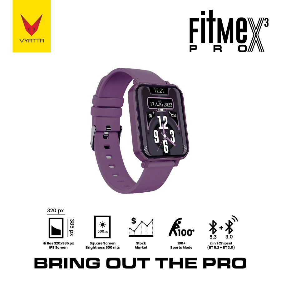 VYATTA FITME PRO X3 SMARTWATCH LARGE IPS SCREEN 1.91&quot; 100+ SPORT MODE